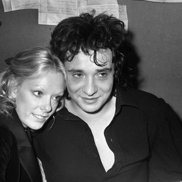 Le premier Olympia de Michel Sardou en vedette, le 3 novembre 1971 - Michel Sardou et sa femme Francoise Pettré © Jean-Claude Woestelandt / Bestimage