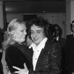 Le premier Olympia de Michel Sardou en vedette, le 3 novembre 1971 - Michel Sardou et sa femme Francoise Pettré © Jean-Claude Woestelandt / Bestimage