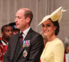 Le prince William, duc de Cambridge, et Catherine (Kate) Middleton, duchesse de Cambridge - - Les membres de la famille royale et les invités lors de la messe célébrée à la cathédrale Saint-Paul de Londres, dans le cadre du jubilé de platine (70 ans de règne) de la reine Elisabeth II d'Angleterre. Londres. 