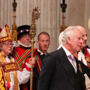 Le prince William, duc de Cambridge, et Catherine (Kate) Middleton, duchesse de Cambridge, Le prince Charles, prince de Galles, et Camilla Parker Bowles, duchesse de Cornouailles - - Les membres de la famille royale et les invités lors de la messe célébrée à la cathédrale Saint-Paul de Londres, dans le cadre du jubilé de platine (70 ans de règne) de la reine Elisabeth II d'Angleterre. Londres, le 3 juin 2022. 