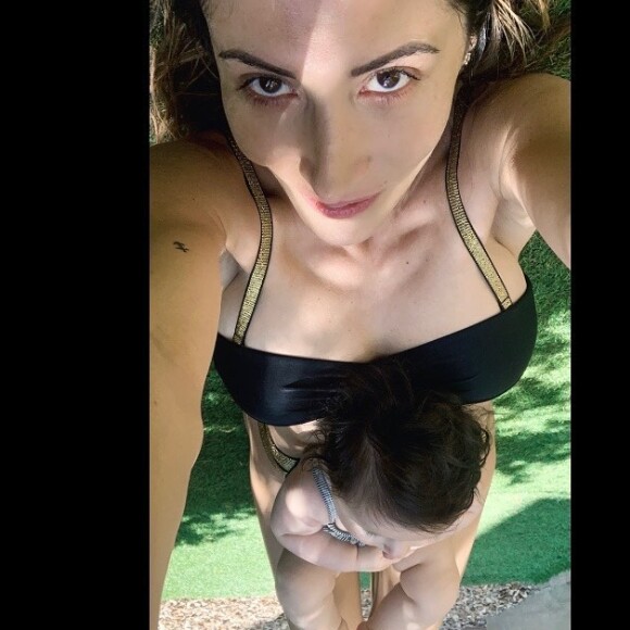 Fabienne Carat, maman comblée de sa petite Céleste.