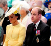 La princesse Anne d'Angleterre, Catherine Kate Middleton, duchesse de Cambridge, le prince William, duc de Cambridge - Les membres de la famille royale et les invités lors de la messe célébrée à la cathédrale Saint-Paul de Londres, dans le cadre du jubilé de platine (70 ans de règne) de la reine Elisabeth II d'Angleterre. Londres