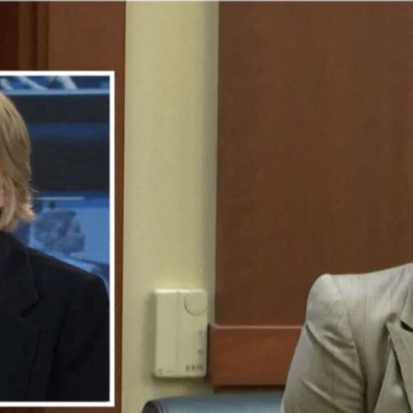 Captures d'écran du procès de Johnny Depp contre Amber Heard au tribunal de Fairfax, le 2 juin 2022