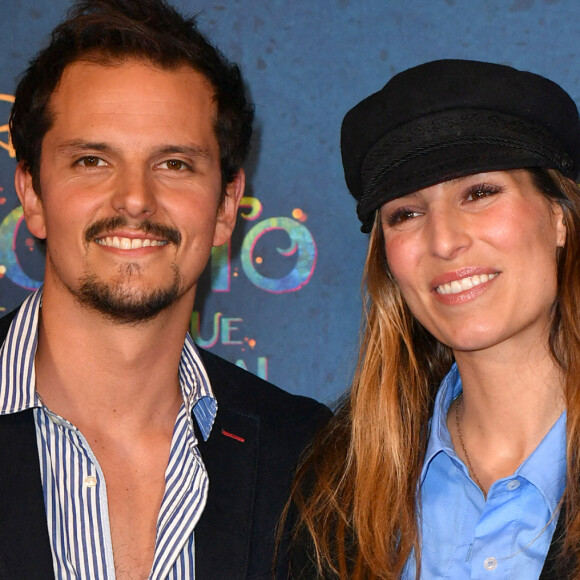 Juan Arbelaez et sa femme Laury Thilleman (Miss France 2011) - Avant-première du film "Encanto" de Disney au Grand Rex à Paris le 19 novembre 2021. © Veeren/Bestimage