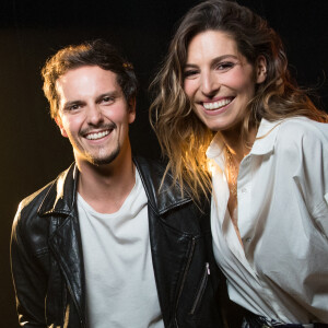 Exclusif - Laury Thilleman et son mari Juan Arbelaez - Backstage - Enregistrement de l'émission "La Chanson secrète 9" à la Seine musicale à Paris. © Gaffiot-Moreau / Bestimage