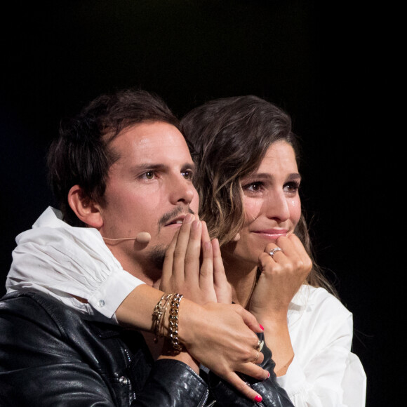 Exclusif - Laury Thilleman et son mari Juan Arbelaez - Enregistrement de l'émission "La Chanson secrète 9" à la Seine musicale à Paris. © Gaffiot-Moreau / Bestimage
