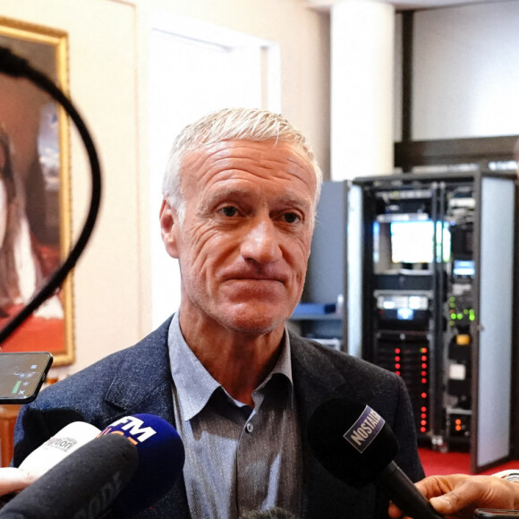 Didier Deschamps (sélectionneur de l'équipe de France) - Présentation du "Match des légendes", match caritatif avec les anciens internationaux français à Nice, France, le 25 mai 2022. © Norbert Scanella/Panoramic/Bestimage