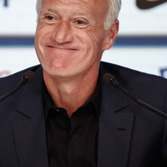 Conférence de presse du sélectionneur de l'équipe de France, Didier Deschamps à Paris, France, le 19 mai 2022. © Aurelien Morissard/Panoramic/Bestimage