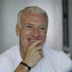 Exclusif - Le Selectionneur de l'équipe de France de Football Didier Deschamps donne une interview après sa victoire à la coupe du monde 2018 en Russie le 19 juillet 2018