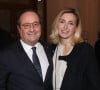 François Hollande et sa compagne Julie Gayet - Vernissage de l'exposition de la Collection François Pinault du Sculpteur Charles Ray à la Bourse du Commerce à Paris, France.