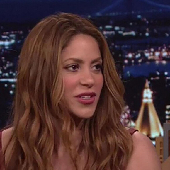 Shakira sur le plateau de l'émission "The Tonight Show Starring Jimmy Fallon" à New York, le 18 mai 2022. 