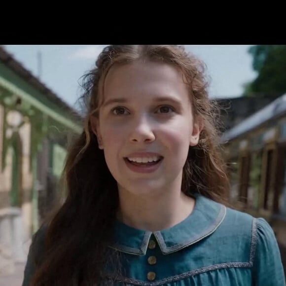 Millie Bobby Brown à l'affiche du film "Enola Holmes" le 23 septembre 2020 sur Netflix.