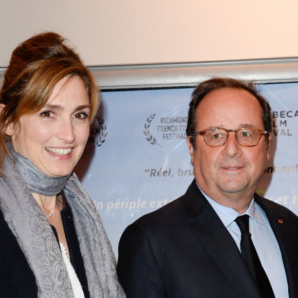 Julie Gayet et François Hollande - Première du film "The Ride" au MK2 Bibliothèque à Paris. Le 26 janvier 2018 © Coadic Guirec / Bestimage 