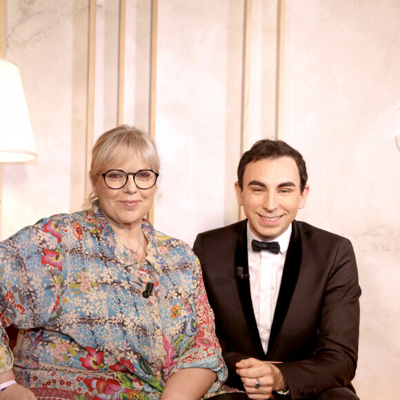 Exclusif - Jordan de Luxe et Laurence Boccolini - Enregistrement de l'émission "Chez Jordan" à Paris. Le 3 juin 2022 © Cédric Perrin / Bestimage