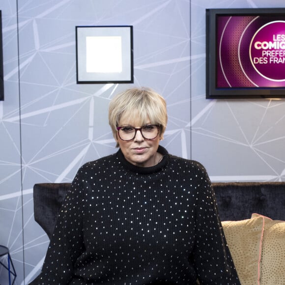 Divorce - Laurence Boccolini est divorcée de Mickaël Fakaïlo, le père de sa fille - Exclusif - Laurence Boccolini - Backstage de l'enregistrement de l'émission "Les comiques préférés des français" au Palais des Sports (Dôme de Paris) à Paris, qui sera diffusée le 17 avril sur France 2 © Pierre Perusseau / Bestimage