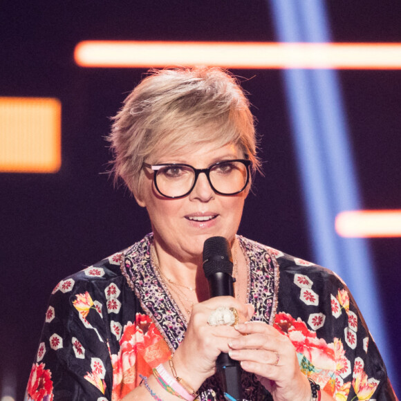 Exclusif - Laurence Boccolini - Émission "Eurovision France, c'est vous qui décidez" sur France 2 en direct du Studio 128 à la Plaine Saint-Denis le 30 janvier 2021. © Tizianoda Silva / Pierre Perusseau / Bestimage