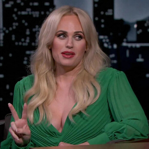 Rebel Wilson sur le plateau de l'émission "Jimmy Kimmel Live!" à Los Angeles. 