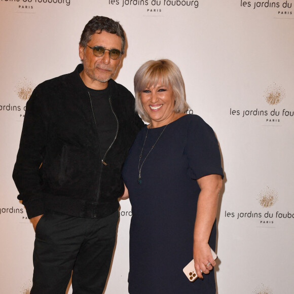 Semi Exclusif - Pascal Elbé, Jennifer Boccara (directrice générale de l'hôtel ) lors de l'anniversaire (trois ans) de l'hôtel Les Jardins du Faubourg à Paris le 9 juin 2022.