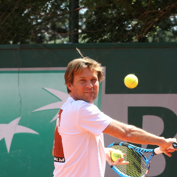 Exclusif - Laurent Delahousse - 26ème édition du Trophée des personnalités en marge des Internationaux de Tennis de Roland Garros à Paris. Le 7 juin 2018. © Denis Guignebourg / Bestimage 