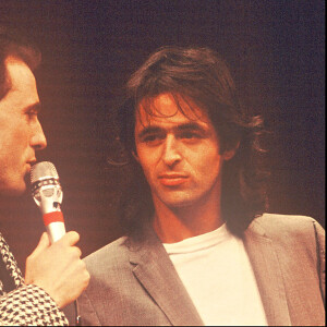 Philippe Risoli et Jean-Jacques Goldman en 1987.