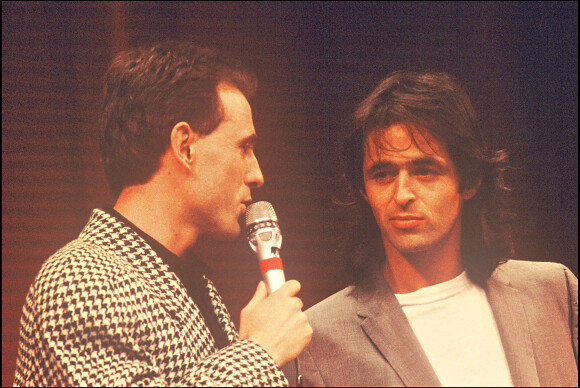 Philippe Risoli et Jean-Jacques Goldman en 1987.