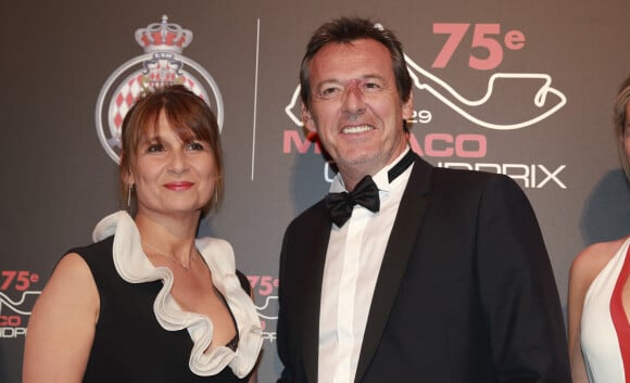 Jean-Luc Reichmann et sa femme Nathalie - Gala du 75ème Grand Prix de Monaco le 28 mai 2017. © Claudia Albuquerque/Bestimage 
