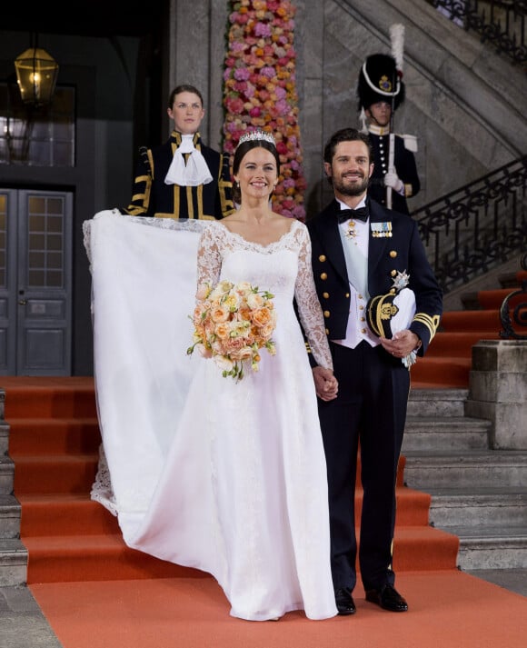 Mariage du prince Carl Philip de Suède et Sofia Hellqvist à la chapelle du palais royal de Stockholm. Le 13 juin 2015 