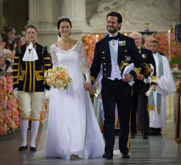 Mariage du prince Carl Philip de Suède et Sofia Hellqvist à la chapelle du palais royal de Stockholm. le 13 juin 2015