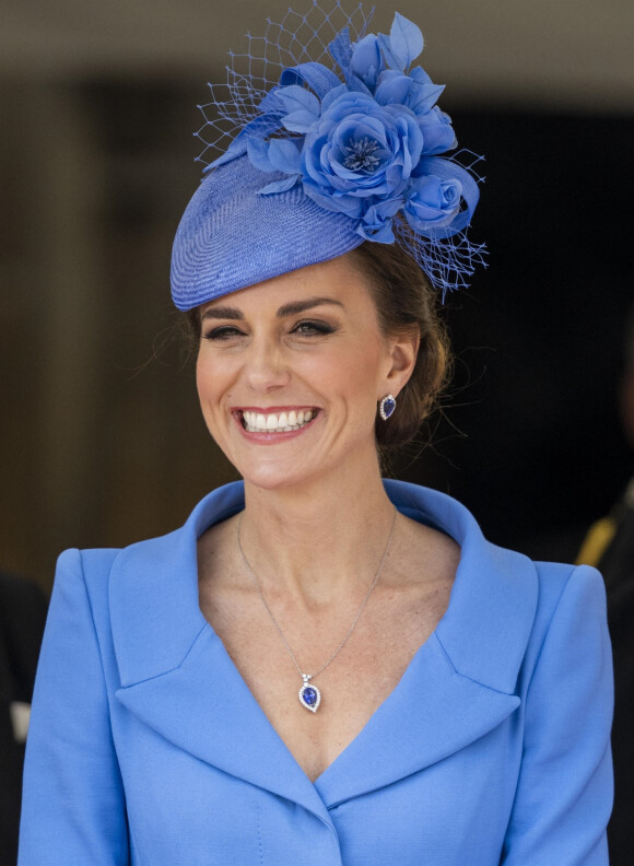 Kate Middleton - Cérémonie de l'ordre de la Jarretière à la chapelle Saint-Georges du château de Windsor. Londres, la 13 juin 2022.
