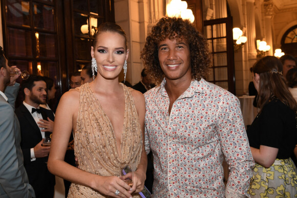 Maëva Coucke, miss France 2018 et Laurent Maistret lors du gala de l'association "Les bonnes fées" à l'InterContinental Paris le 14 juin 2022. © Rachid Bellak / Bestimage