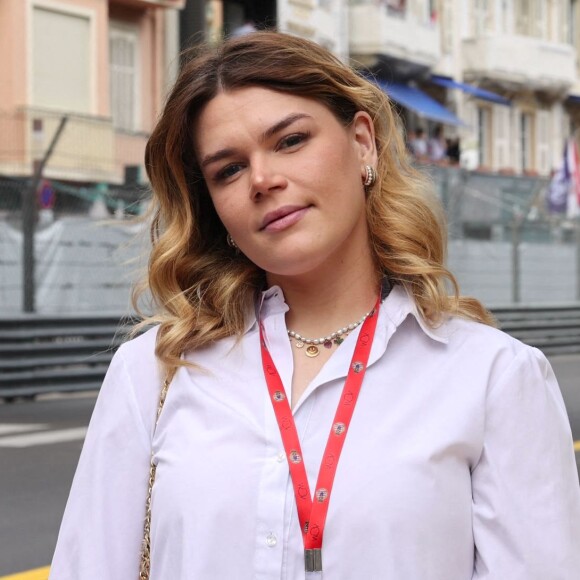 Camille Gottlieb - La famille royale de Monaco au podium du Grand Prix de Monaco lors de la remise du trophée à S.Perez, vainqueur de la course. © Claudia Albuquerque / Bestimage 