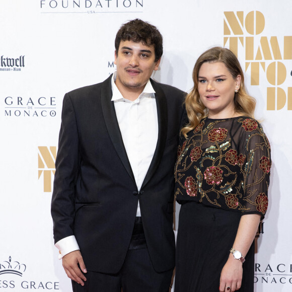 Camille Gottlieb et son meilleur ami, Médy Anthony durant l'avant première du dernier James Bond " No Time To Die" au Casino de Monaco, le 29 septembre 2021. © Bruno Bebert/Bestimage 
