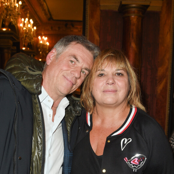 Bruno Gaccio et Michèle Bernier - People à la générale du woman show "Vive Demain !" de Michèle Bernier au théâtre des Variétés à Paris le 28 janvier 2019. © Coadic Guirec/Bestimage 