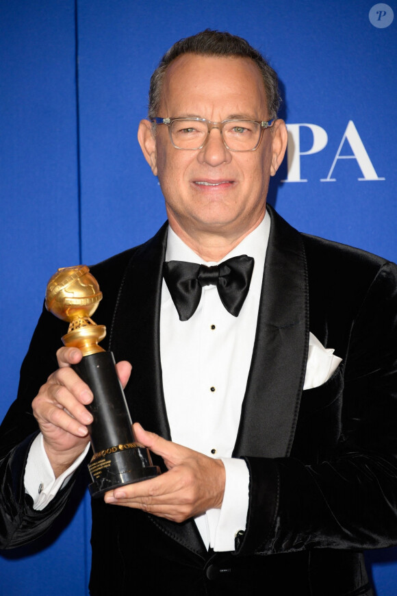 Tom Hanks - Pressroom de la 77ème cérémonie annuelle des Golden Globe Awards au Beverly Hilton Hotel à Los Angeles, le 5 janvier 2020.
