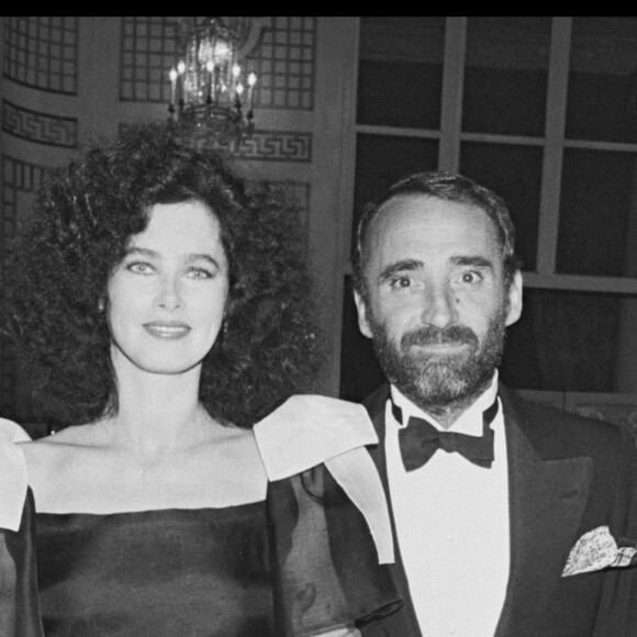 Claude Brasseur et sa femme au Festival de Deauville en 1983.