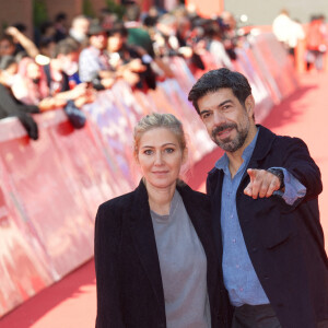 Amanda Sthers, Pierfrancesco Favino - Red carpet du film "Promises" lors du 16e Festival du Film de Rome. Le 17 octobre 2021.