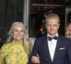 La princesse Mette-Marit de Norvège, Marius Hoelby - Soirée de gala à l'occasion du 18 ème anniversaire de la princesse Ingrid Alexandra de Norvège à Oslo, le 16 juin 2022. 