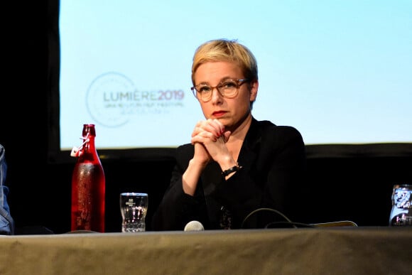 Clémentine Autain - Masterclass de Ken Loach au festival Lumière 2019 à Lyon le 17 octobre 2019.