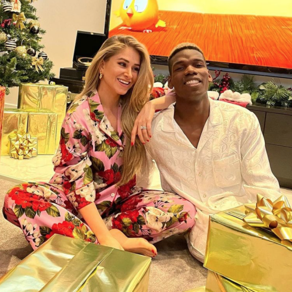 Paul Pogba et son épouse Zulay Pogba fêtent Noël.