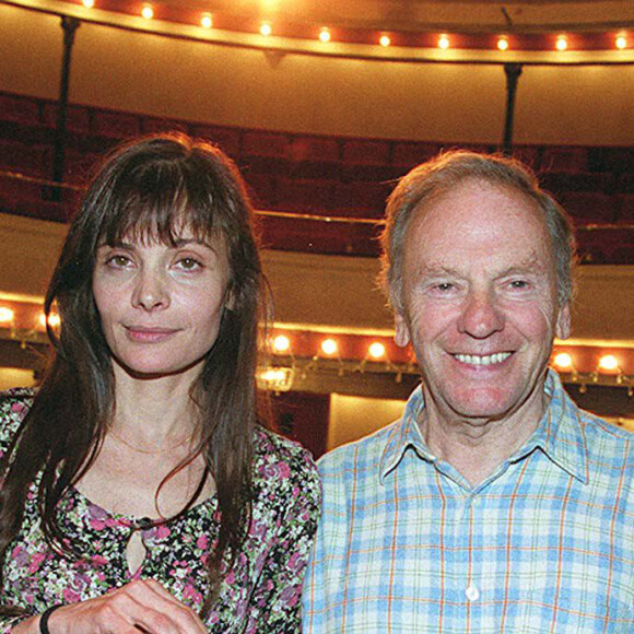 Marie Trintignant, Jeaan-Louis Trintignant - Pièce "Poèmes à Lou" au Théâtre de Paris.