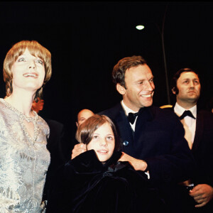 Romy Schneider, Jean-Louis Trintignant et sa fille Marie au Festival de Cannes.