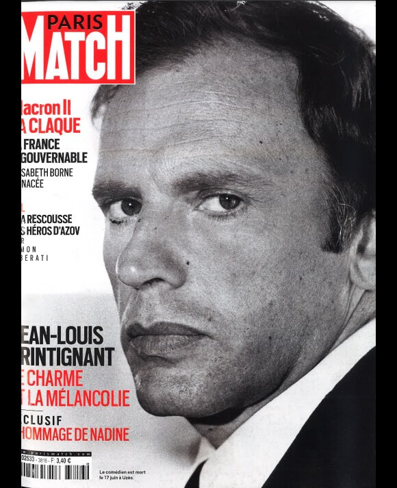 Retrouvez le témoignage de Nadine Trintignant dans le magazine Paris Match.