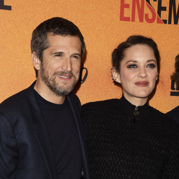 Guillaume Canet et sa compagne Marion Cotillard - Avant-première du film "Nous finirons ensemble" au Gaumont Opéra à Paris. © Pierre Perusseau/Bestimage