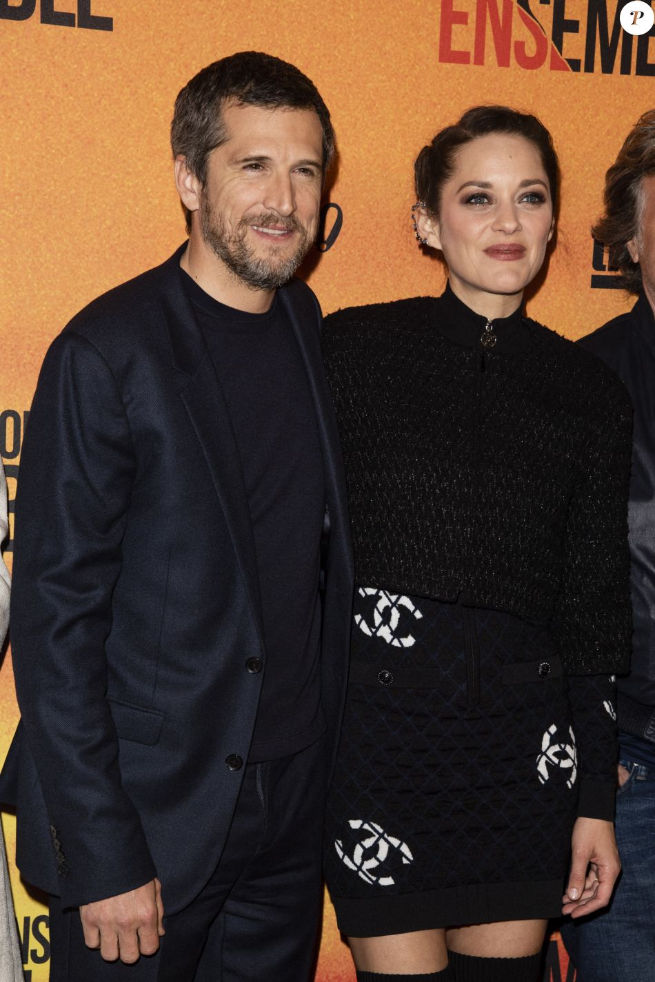 Guillaume et sa compagne Marion Cotillard Avantpremière du