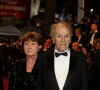 Marianne Hoepfner et son mari Jean-Louis Trintignant - Montée des marches du film "Happy End" lors du 70ème Festival International du Film de Cannes. © Borde-Jacovides-Moreau/Bestimage