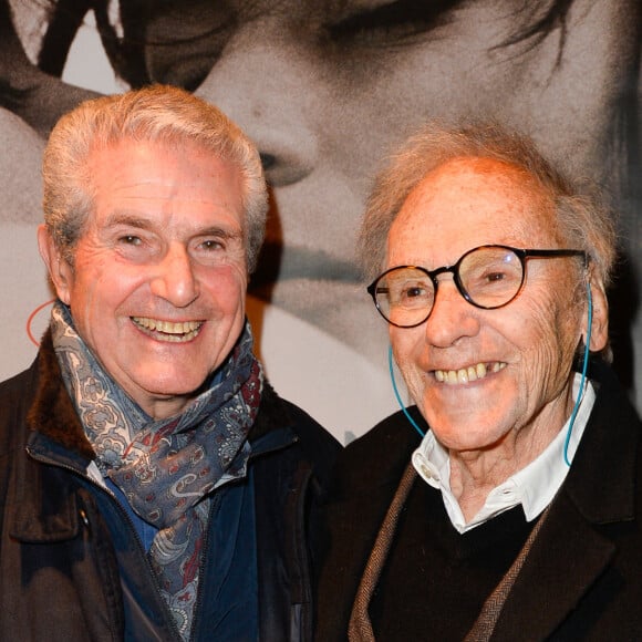 Claude Lelouch et Jean-Louis Trintignant - People à la projection du film "Un homme et une femme" en version restaurée, pour fêter les 50 ans du film ainsi que les 13 ans de Sophie Dulac Distribution au cinéma L'Arlequin, à Paris, le 6 novembre 2016. © Coadic Guirec/Bestimage