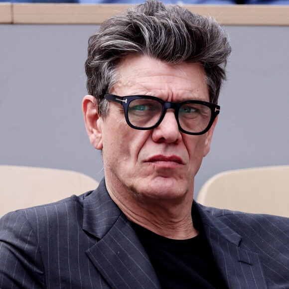 Marc Lavoine - Célébrités dans les tribunes des internationaux de France de Roland Garros à Paris le 31 mai 2022. © Cyril Moreau - Dominique Jacovides/Bestimage