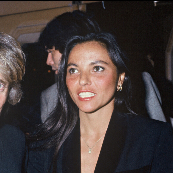 Le chanteur Christophe et sa femme Véronique à Paris en 1984