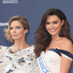 Sylvie tellier et Diane Leyre, miss France 2022 - Cérémonie de clôture du 61ème Festival de Télévision de Monte Carlo. © Claudia Albuquerque /Bestimage 