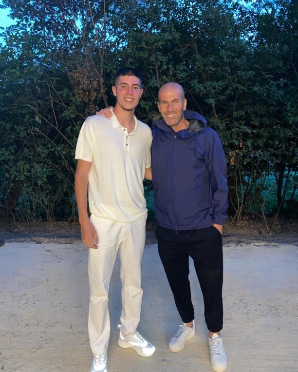 Zinedine Zidane et son fils Elyaz.